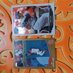 Topps Carlos Beltran Saint Louis Cardinals #224 Gold Foil and #148 Platinum 2 Pk